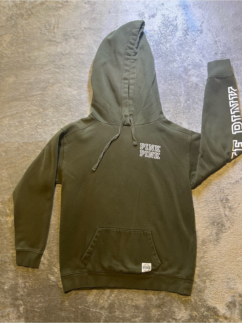 Victoria's Secret PINK Olive Green Men's Hoodie Sweatshirt